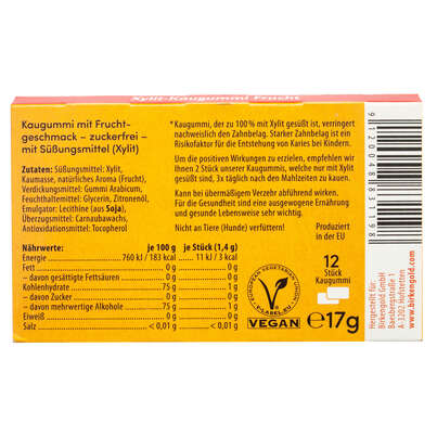 Birkengold Kaugummi Frucht, A-Nr.: 5160323 - 01