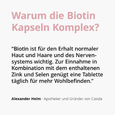Casida Biotin Komplex mit Zink + Selen, A-Nr.: 5463615 - 02