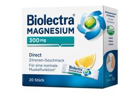 Biolectra® Magnesium 300 mg Direct Zitrone Sticks 20 Stück, A-Nr.: 3157009 - 01