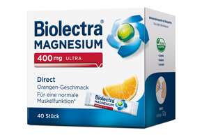 Biolectra® Magnesium 400 mg Ultra Direct Orange Sticks 40 Stück, A-Nr.: 5048106 - 01