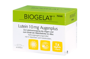 Biogelat Lutein 10 mg Augenplus, A-Nr.: 4084809 - 01