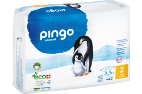 Bio Windeln Nr.2 Mini 3-6kg Pinguin – Pingo Swiss, A-Nr.: 4559520 - 01
