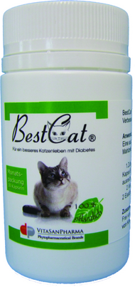 Sie sehen eine Packung BestCat® – Naturheilmittel bei Katzendiabetes, Produktbild: 01 BestCat® – Naturheilmittel bei Katzendiabetes, A-Nr.: 5672282 - 01