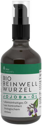 Sie sehen eine Packung doc nature’s Bio BEINWELL WURZEL Jojoba-Öl, Produktbild: 01 doc nature’s Bio BEINWELL WURZEL Jojoba-Öl, A-Nr.: 5619448 - 01