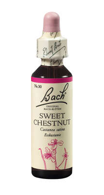 Sie sehen eine Packung Bach®-Blüte Nr. 30 Sweet Chestnut (Esskastanie), Produktbild: 01 Bach®-Blüte Nr. 30 Sweet Chestnut (Esskastanie), A-Nr.: 5323340 - 01