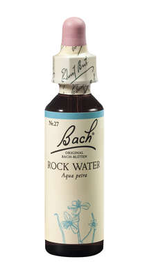 Sie sehen eine Packung Bach®-Blüte Nr. 27 Rock Water (Felswasser), Produktbild: 01 Bach®-Blüte Nr. 27 Rock Water (Felswasser), A-Nr.: 5323311 - 01