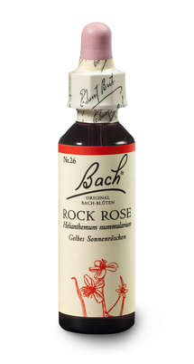 Sie sehen eine Packung Bach®-Blüte Nr. 26 Rock Rose (Gelbes Sonnenröschen), Produktbild: 03 Bach®-Blüte Nr. 26 Rock Rose (Gelbes Sonnenröschen), A-Nr.: 5323305 - 03