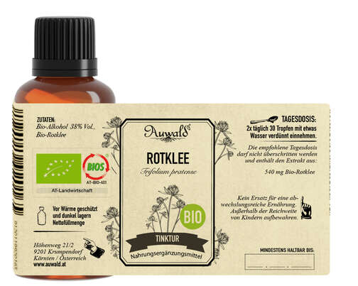 Auwald® - Rotklee - BIO Tropfen (Auszug, Extrakt, Essenz), A-Nr.: 5680146 - 04
