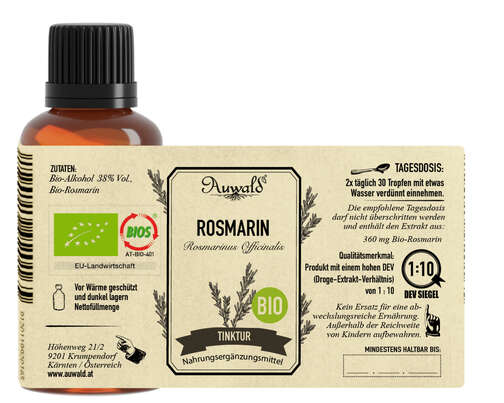 Auwald® - Rosmarin - BIO Tropfen (Auszug, Extrakt, Essenz), A-Nr.: 5709743 - 04