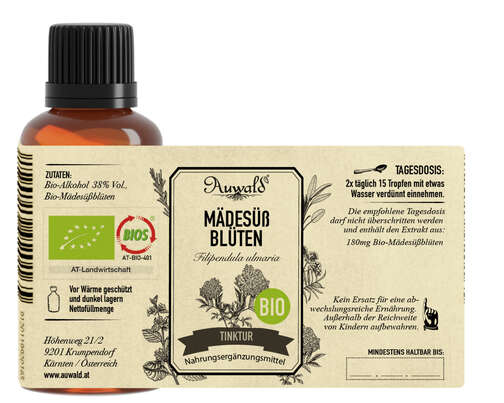 Auwald® - Mädesüss Blüten - BIO Tropfen (Auszug, Extrakt, Essenz), A-Nr.: 5709683 - 04