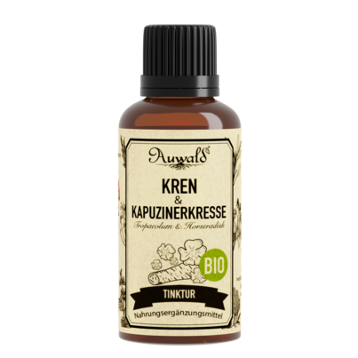 Auwald® - Kren &amp; Kapuzinerkresse - BIO Tropfen (Auszug, Extrakt, Essenz), A-Nr.: 5709536 - 01