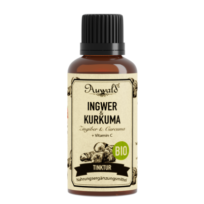 Auwald® - Ingwer &amp; Kurkuma - BIO Tropfen (Auszug, Extrakt, Essenz), A-Nr.: 5709513 - 01