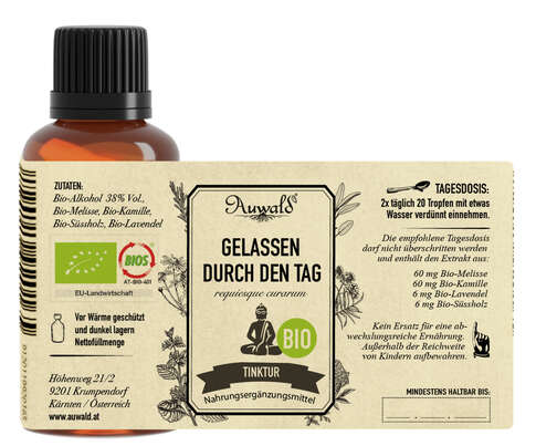 Auwald® - Gelassen durch den Tag - BIO Tropfen (Auszug, Extrakt, Essenz), A-Nr.: 5709507 - 03