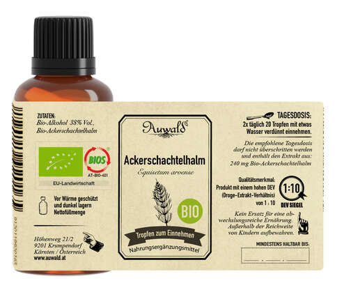 Auwald® - Ackerschachtelhalm - BIO Tropfen (Auszug, Extrakt, Essenz), A-Nr.: 5709565 - 04