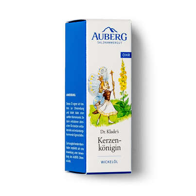 Sie sehen eine Packung AUBERG Kerzenkönigin Wickel Öl, Produktbild: 01 AUBERG Kerzenkönigin Wickel Öl, A-Nr.: 4734874 - 01