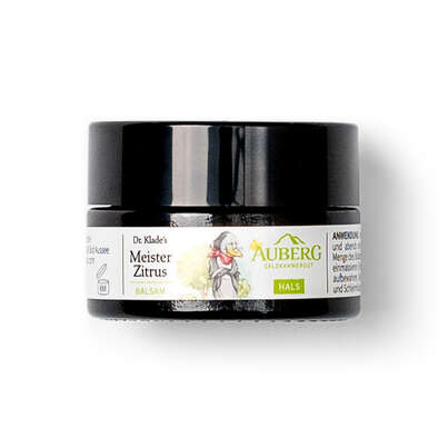 Sie sehen eine Packung AUBERG Meister Zitrus Halsbalsam, Produktbild: 02 AUBERG Meister Zitrus Halsbalsam, A-Nr.: 4734816 - 02