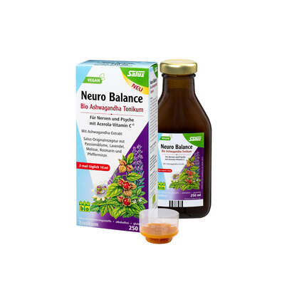 Sie sehen eine Packung Neuro Balance Bio Ashwagandha Tonikum, Produktbild: 02 Neuro Balance Bio Ashwagandha Tonikum, A-Nr.: 5063488 - 02