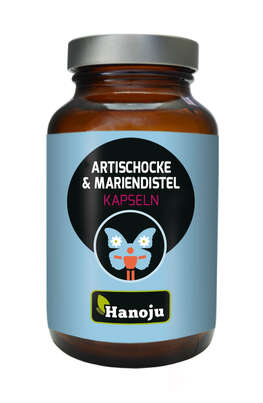 Sie sehen eine Packung Hanoju Artischocken Extrakt + Mariendistel Extrakt, Produktbild: 01 Hanoju Artischocken Extrakt + Mariendistel Extrakt, A-Nr.: 4255955 - 01