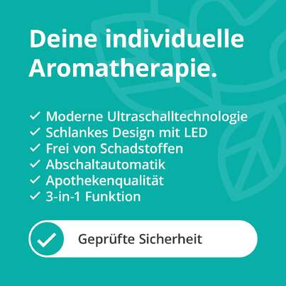 Sie sehen eine Packung Kompakter Aromadiffuser weiß mit LED-Beleuchtung, Produktbild: 05 Kompakter Aromadiffuser weiß mit LED-Beleuchtung, A-Nr.: 5246272 - 05