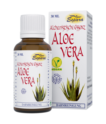 Sie sehen eine Packung Espara Aloe Vera Alchemistische Essenz, Produktbild: 01 Espara Aloe Vera Alchemistische Essenz, A-Nr.: 4039921 - 01