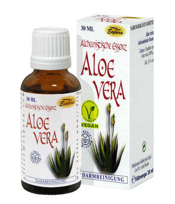 Sie sehen eine Packung Espara Aloe Vera Alchemistische Essenz, Produktbild: 02 Espara Aloe Vera Alchemistische Essenz, A-Nr.: 4039921 - 02