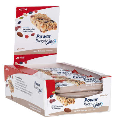 all in® ACTIVE Power Riegel Nuts &amp; Berries, sweet &amp; salty (24 x 30g), A-Nr.: 5332698 - 03