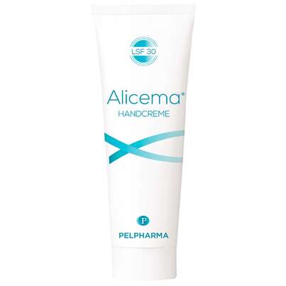 Sie sehen eine Packung Alicema Handcreme SPF 30, Produktbild: 01 Alicema Handcreme SPF 30, A-Nr.: 5309044 - 01