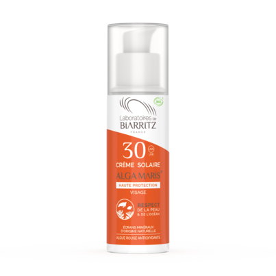 Sie sehen eine Packung Alga Maris Sonnencreme Gesicht LSF30 Bio LDB, Produktbild: 01 Alga Maris Sonnencreme Gesicht LSF30 Bio LDB, A-Nr.: 4832281 - 01