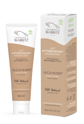 Sie sehen eine Packung Alga Maris Selbstbräuner-Milch bio für Gesicht & Körper, Produktbild: 02 Alga Maris Selbstbräuner-Milch bio für Gesicht & Körper, A-Nr.: 5279900 - 02