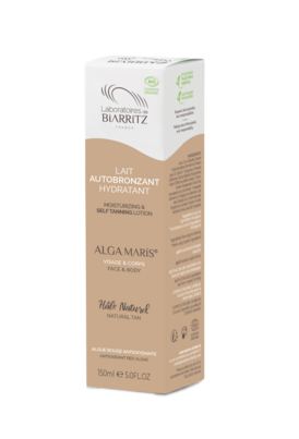 Sie sehen eine Packung Alga Maris Selbstbräuner-Milch bio für Gesicht & Körper, Produktbild: 03 Alga Maris Selbstbräuner-Milch bio für Gesicht & Körper, A-Nr.: 5279900 - 03