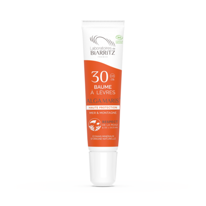 Sie sehen eine Packung Alga Maris Lippenbalsam LSF30 Bio LDB, Produktbild: 01 Alga Maris Lippenbalsam LSF30 Bio LDB, A-Nr.: 4832387 - 01