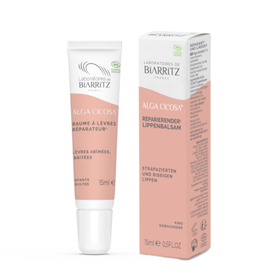 Sie sehen eine Packung Alga Cicosa reparierender Lippenbalsam Bio LdB, Produktbild: 04 Alga Cicosa reparierender Lippenbalsam Bio LdB, A-Nr.: 5279886 - 04