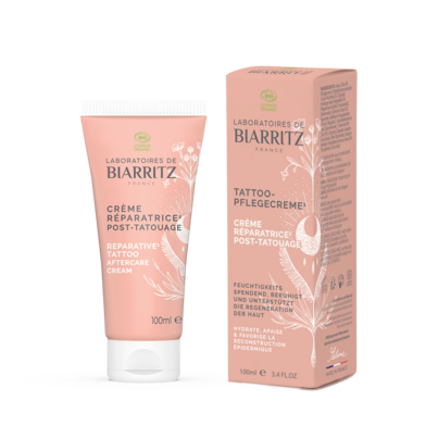 Sie sehen eine Packung Alga Cicosa Tattoo Pflegecreme LdB, Produktbild: 03 Alga Cicosa Tattoo Pflegecreme LdB, A-Nr.: 5048112 - 03