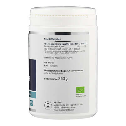 Supplementa Akazienfaser-Pulver Bio, A-Nr.: 5395730 - 03