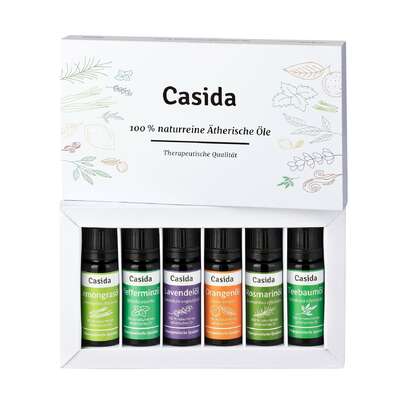 Sie sehen eine Packung TOP 6 Ätherische Öle Set, Produktbild: 01 TOP 6 Ätherische Öle Set, A-Nr.: 5304360 - 01