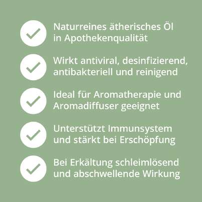 Sie sehen eine Packung Eukalyptusöl, Produktbild: 04 Eukalyptusöl, A-Nr.: 5178576 - 04