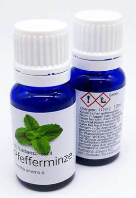 Sie sehen eine Packung Aethera Pfefferminzöl, Produktbild: 02 Aethera Pfefferminzöl, A-Nr.: 3053043 - 02