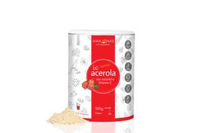 BIO Acerola Vitamin C Fruchtpulver, mit 17% natürlichem Vitamin C, 500g, A-Nr.: 5229032 - 01