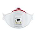 3M™ Aura™ Maske für Dämmstoffe und Hartholz 9332+, FFP3, mit Ventil, 2 pro Packung, A-Nr.: 5646899 - 02