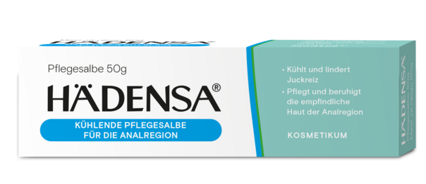 Sie sehen eine Packung Hädensa Pflegesalbe 50g, Produktbild: 01 Hädensa Pflegesalbe 50g, A-Nr.: 5651251 - 01