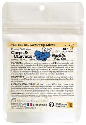 Sie sehen eine Packung 2in1 Shampoo & Duschgel Wilde Heidelbeere StepOne 40g = 500ml, Produktbild: 01 2in1 Shampoo & Duschgel Wilde Heidelbeere StepOne 40g = 500ml, A-Nr.: 5838073 - 01