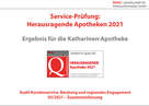 Logo von Zertifizierung: Auszeichnung als &quot;Herausragende Apotheke 2021&quot;