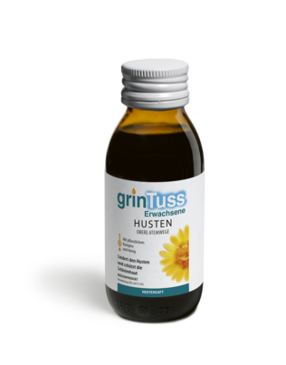 Sie sehen eine Packung Aboca Grintuss Hustensaft für Erwachsene, Produktbild: 02 Aboca Grintuss Hustensaft für Erwachsene, A-Nr.: 5571902 - 02