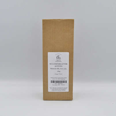 Sie sehen eine Packung Melissenblätter geschnitten, Produktbild: 01 Melissenblätter geschnitten, A-Nr.: 4791955 - 01