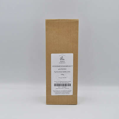 Sie sehen eine Packung Odermennigkraut geschnitten, Produktbild: 01 Odermennigkraut geschnitten, A-Nr.: 4791978 - 01