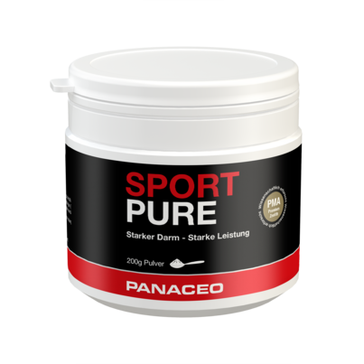 Sie sehen eine Packung PANACEO SPORT PURE Pulver 200 g, Produktbild: 01 PANACEO SPORT PURE Pulver 200 g, A-Nr.: 5849823 - 01