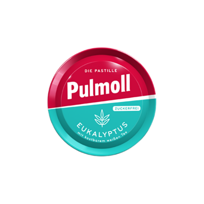 Sie sehen eine Packung Pulmoll Die Pastille Eukalyptus, Produktbild: 01 Pulmoll Die Pastille Eukalyptus, A-Nr.: 3143869 - 01