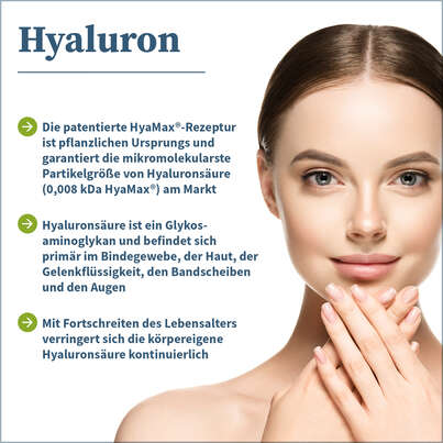 Sie sehen eine Packung NatuGena Hyaluron Kapseln, Produktbild: 02 NatuGena Hyaluron Kapseln, A-Nr.: 5699252 - 02