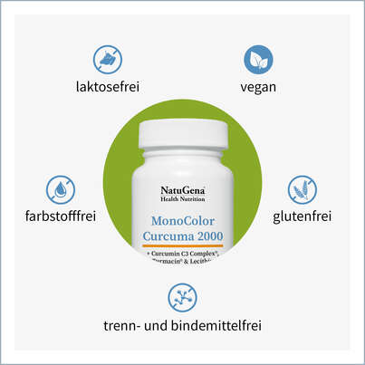 Sie sehen eine Packung NatuGena MonoColor Curcuma 2000, Produktbild: 03 NatuGena MonoColor Curcuma 2000, A-Nr.: 5675889 - 03