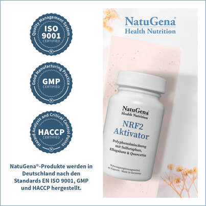 Sie sehen eine Packung NatuGena NRF2 Aktivator, Produktbild: 03 NatuGena NRF2 Aktivator, A-Nr.: 5740670 - 03